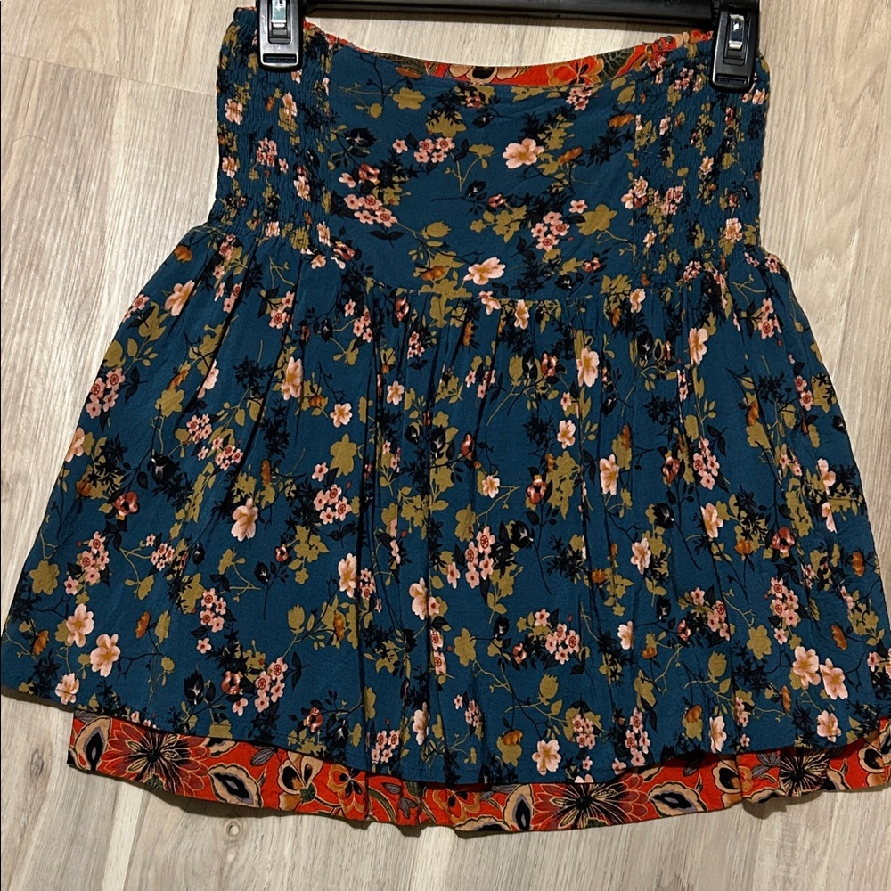 Natural Life Floral Reversible Skirt - small